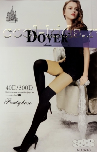Dover колготки женские эластичные с имитацией ботфорт 40/300 Den арт. 8743